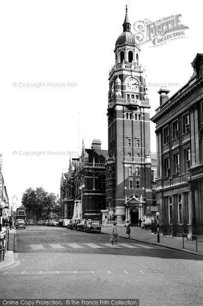 Photo of Croydon, Katharine Street And Town Hall c.1955