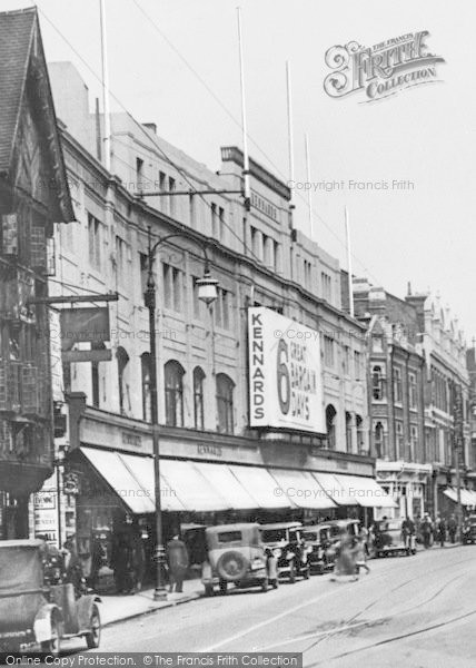 Photo of Croydon, Kennards, North End c.1930