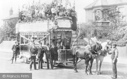 London Road, Horse-Drawn Bus c.1880, Croydon