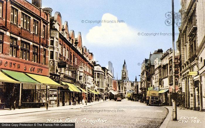 Photo of Croydon, North End c.1955