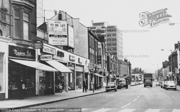 Photo of Croydon, Shops On High Street c.1965