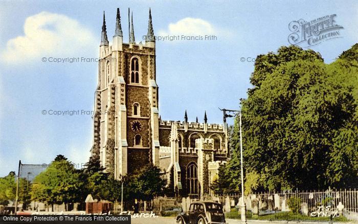 Photo of Croydon, St John's Church c.1950