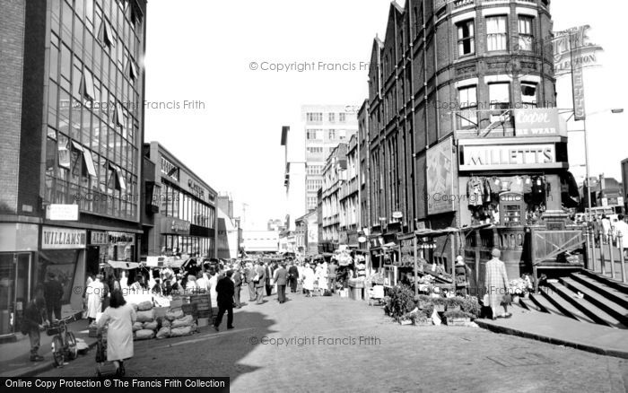 Photo of Croydon, Surrey Street, Famous Street Market c.1965