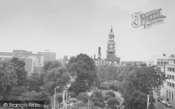 Town Hall And Gardens c.1970, Croydon
