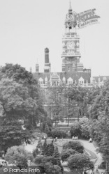 Town Hall And Gardens c.1970, Croydon