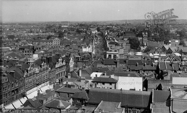 Photo of Croydon, View From Town Hall Tower c.1954