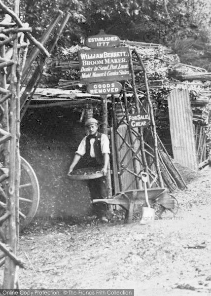Photo of Croydon, William Bennett, Broom Maker c.1890