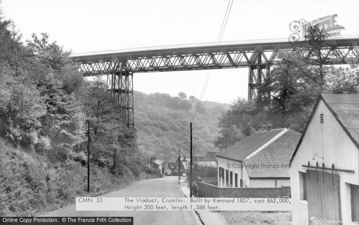 Photo of Crumlin, The Viaduct c.1955