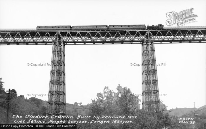 Photo of Crumlin, The Viaduct c.1955