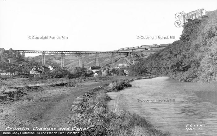Photo of Crumlin, Viaduct And Canal c.1955