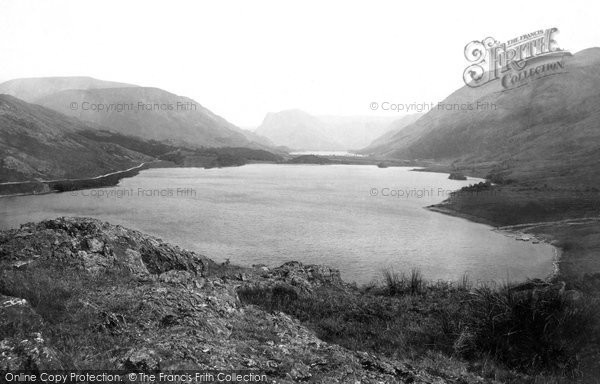 Photo of Crummock Water, And Buttermere From Ling Crag 1889