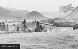 And St Bartholomew's Church, Loweswater c.1955, Crummock Water
