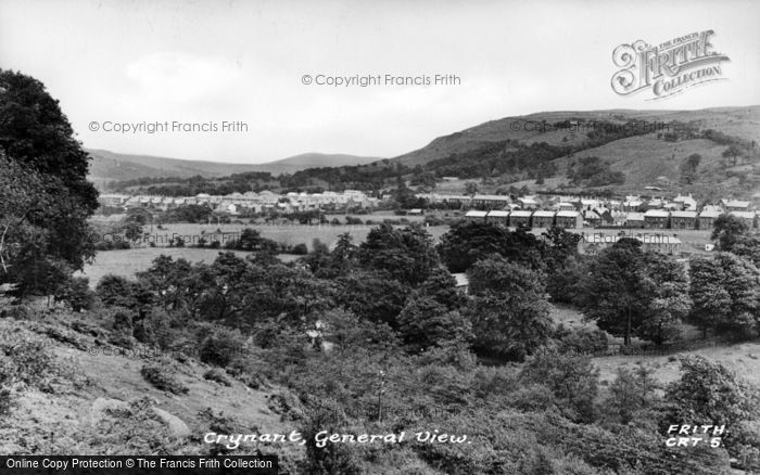 Photo of Crynant, General View c.1955