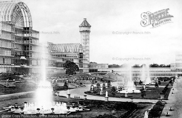 Photo of Crystal Palace, And The Fountains c.1861