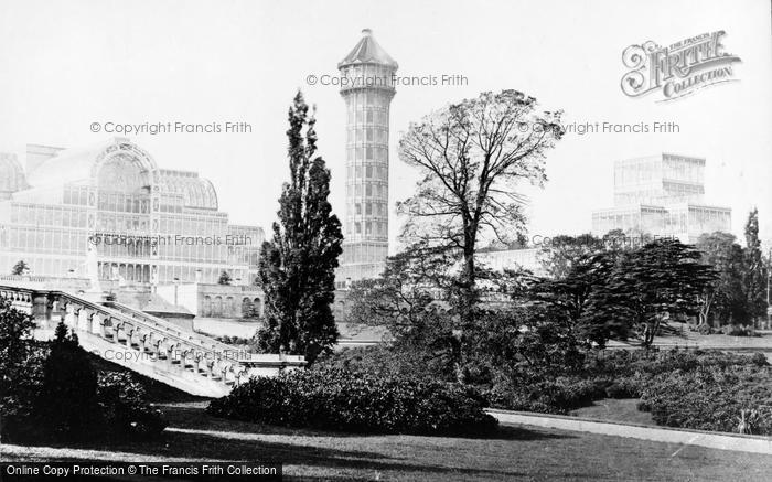 Photo of Crystal Palace, And The Water Tower c.1861