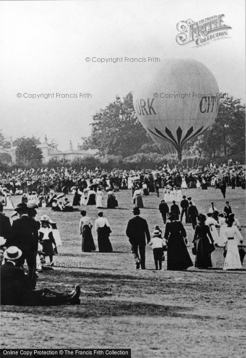 Photo of Crystal Palace, Balloon In The Park c.1895