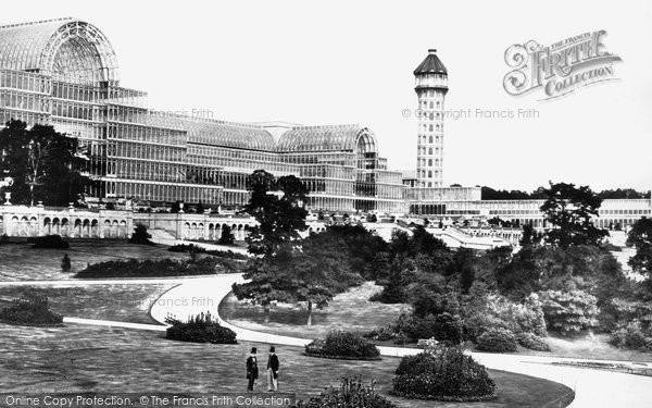 Photo of Crystal Palace, North Water Tower From Archery Garden c.1861
