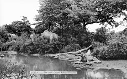 Park, The Lake And Dinosaurs c.1965, Crystal Palace