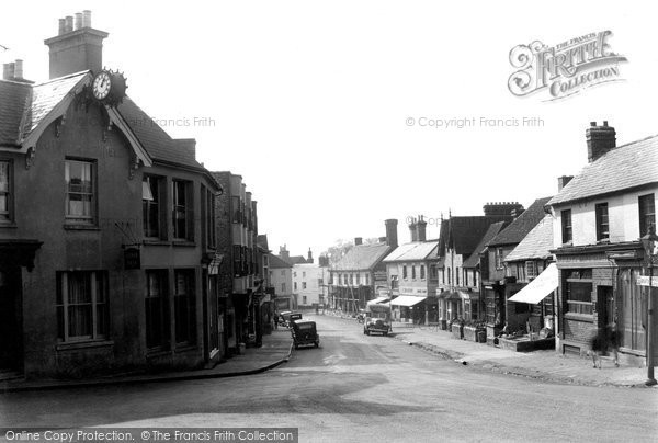 Photo of Cuckfield, High Street And The Clock c.1950