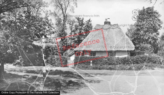 Photo of Cuffley, Thatched Cottage c.1955