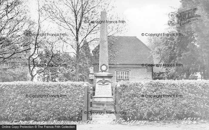 Photo of Cuffley, The Leefe Robinson Memorial c.1955