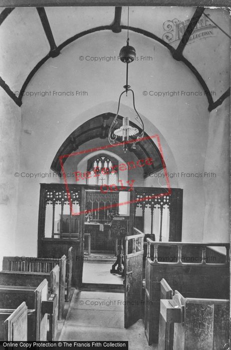 Photo of Culbone, Parish Church Interior 1929