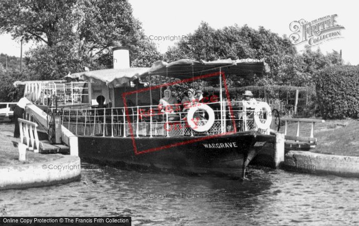 Photo of Culham, Pleasure Boat At The Lock c.1955
