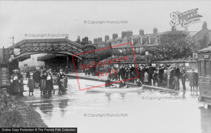 Photo of Cullercoats, Flood At The Station 1890