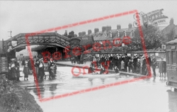Flood At The Station 1890, Cullercoats