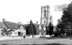Church From The Green c.1955, Curry Rivel