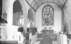 Parish Church Interior c.1960, Curry Rivel