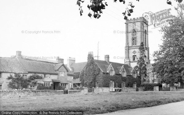 Photo of Curry Rivel, St Andrew's Church And Green c.1955