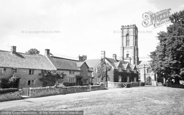 Photo of Curry Rivel, St Andrew's Church And Green c.1960