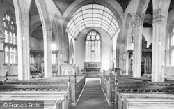 St Andrew's Church Interior c.1960, Curry Rivel