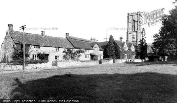 Photo of Curry Rivel, The Church And Green c.1955