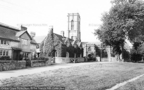 Photo of Curry Rivel, The Village Green And Church c.1960