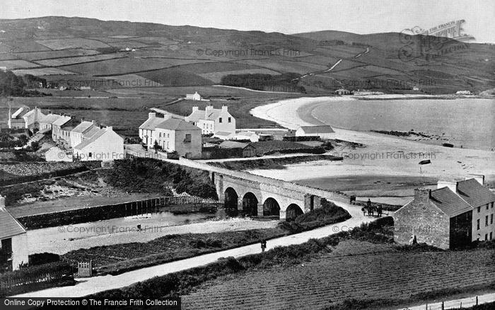 Photo of Cushendun, The River, The Hills And The Bay c.1895