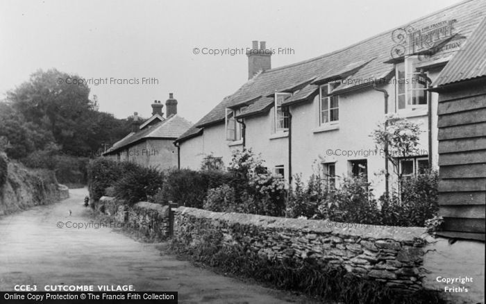 Photo of Cutcombe, Village c.1960