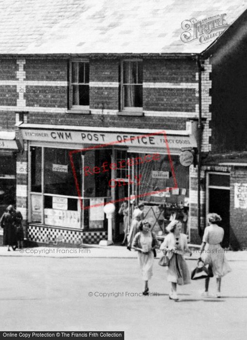 Photo of Cwm, The Post Office, Nill Street c.1955
