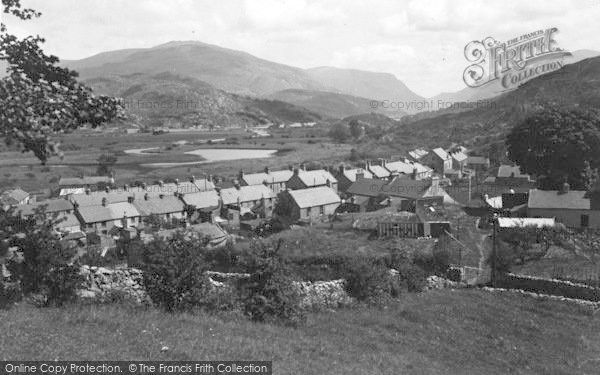 Photo of Cwm Y Glo, The Village And Bogelyn Lake c.1955