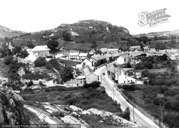 Photo of Cwm Y Glo, The Village From The Rocks c.1955