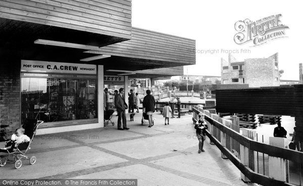 Photo of Cwmbran, Fairwater Shopping Centre c.1965