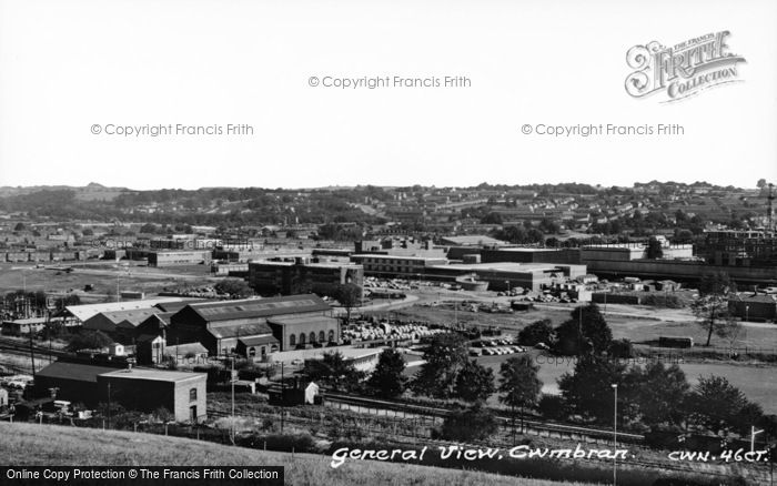 Photo of Cwmbran, General View c.1960