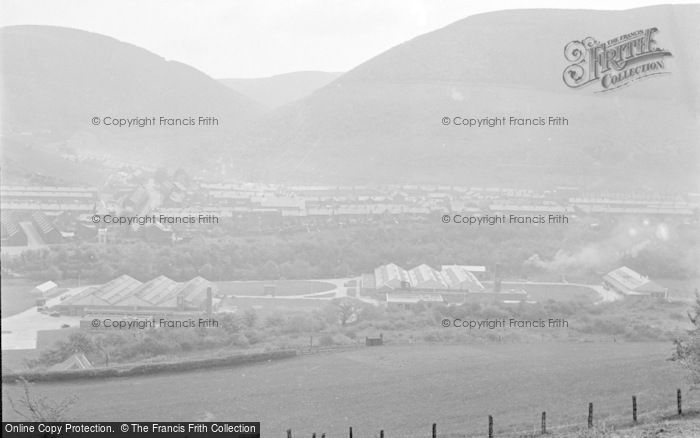 Photo of Cwmcarn, The Valley And Factories 1954