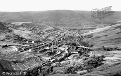 Cwmparc, Upper Cwmparc from Mountain Road c1960