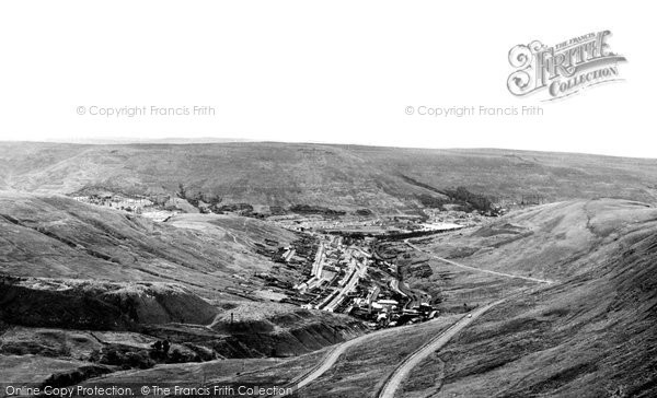 Photo of Cwmparc, View From Craig Ogwr c.1955
