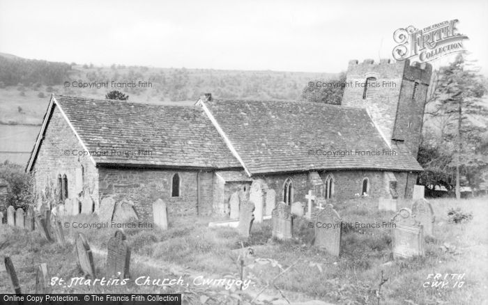 Photo of Cwmyoy, St Martin's Church c.1955