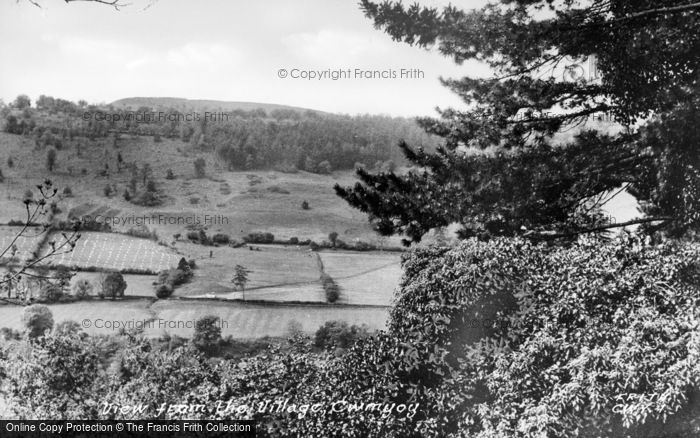 Photo of Cwmyoy, View From Village c.1955