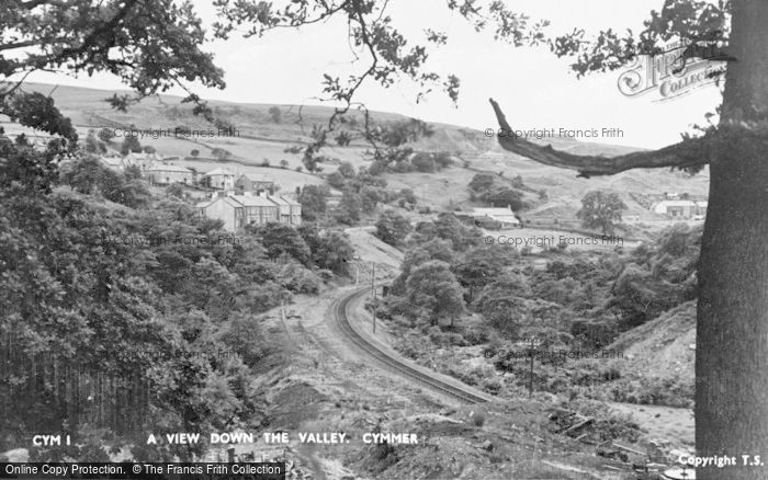 Photo of Cymmer, A View Down The Valley c.1950