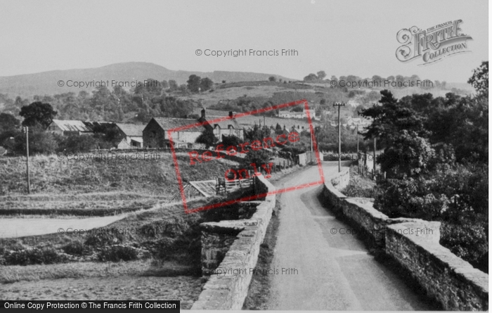 Photo of Cynwyd, Bridge And Village c.1955